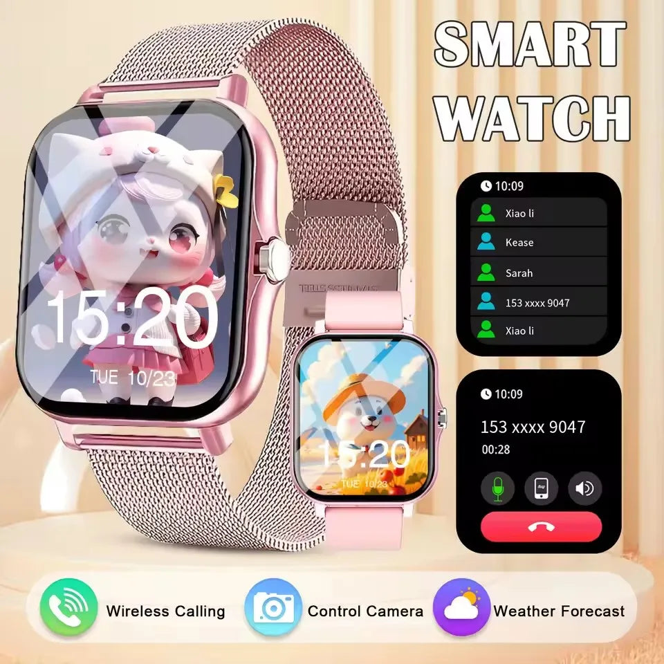 Men Women Smart Watch 1.83'' Waterproof Fitness Sports Watch Answer Call Sleep Sport Pedometer Information Alerts Smartwatch New
