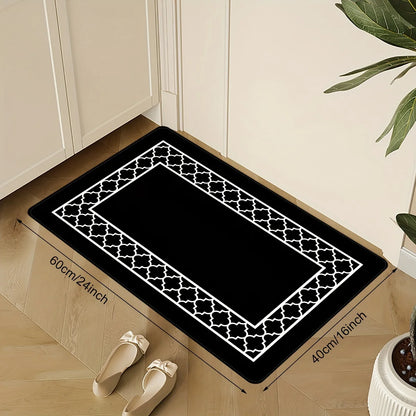 VIKAMA American-Style Rug Set For Kitchen Long Strip Water-Absorbent And Dirt-Resistant