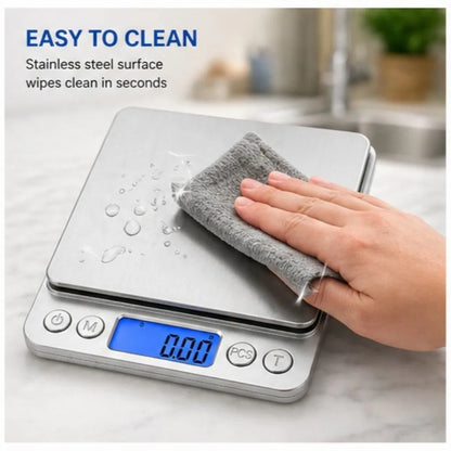 1 PC High Precision Digital Kitchen Scale Electronic Food Coffee Weighing Tool Accurate Measuring Scale for Baking Cooking Use