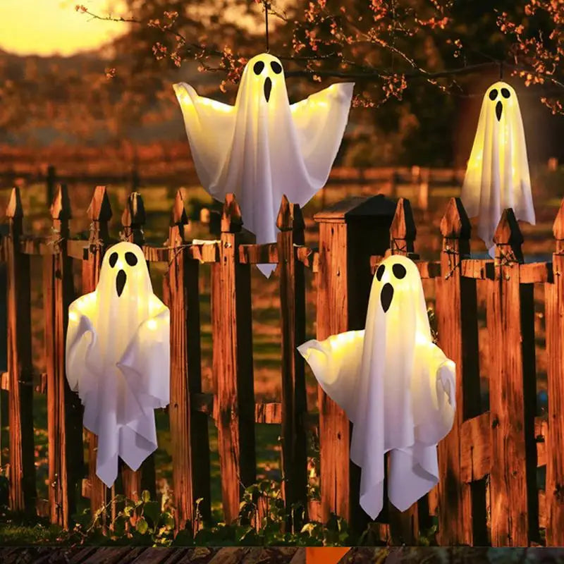 Halloween Party LED Glow Ghost Home Indoor Outdoor Decoration Supplies