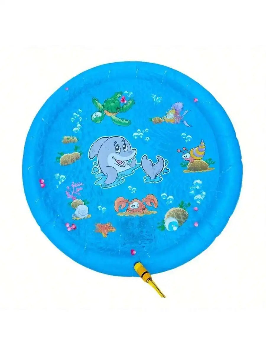 Summer Outdoor Water Play Toy Dolphin Spray Mat Circular Spray Mat
