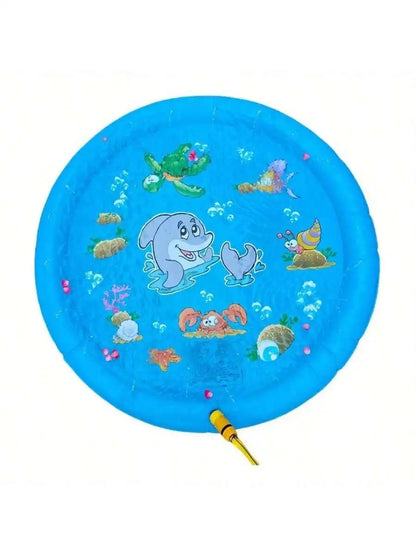Summer Outdoor Water Play Toy Dolphin Spray Mat Circular Spray Mat