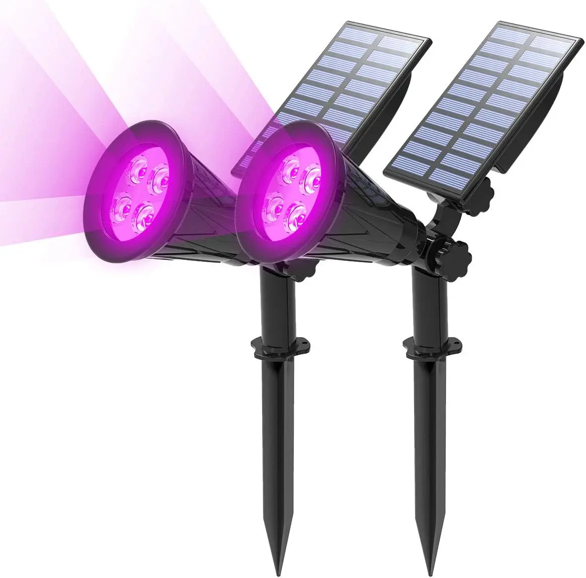 4Led Solar Light Outdoor Landscape Garden Halloween Black Lights