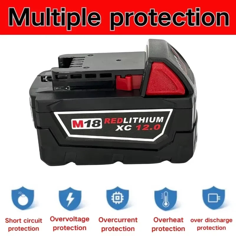 Professional Style
Fast Shipping from the USA
Power your tools with this premium 18V 6.0Ah lithium-ion replacement battery compatible with Milwaukee M18 cordless power tools. Designed for long-lasting performance, stable powe