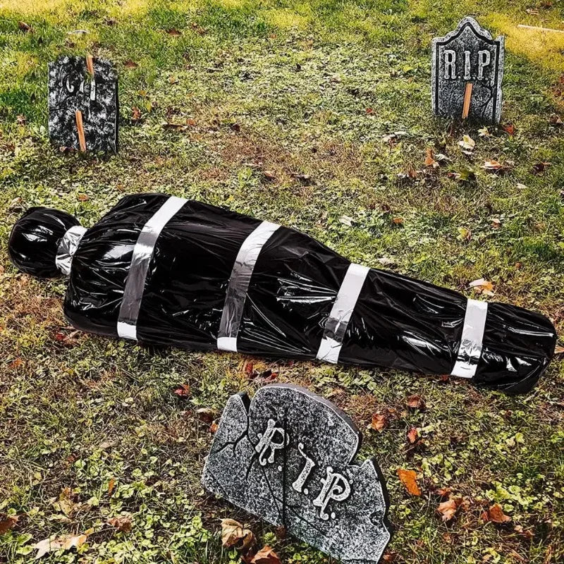 Halloween Outdoor Scary Dead Body Prop Realistic Fake Corpse Creepy Haunted House Decoration