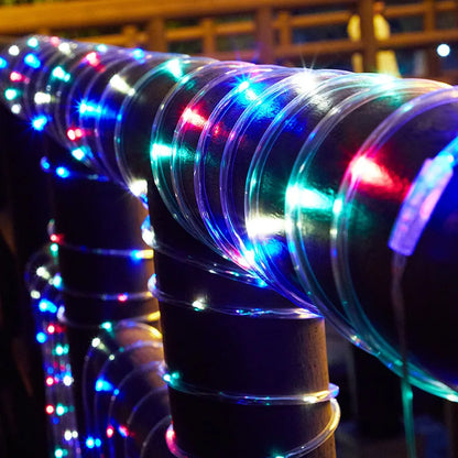 Holiday Outdoor Solar Tube Rope Led Light Garden Decoration
