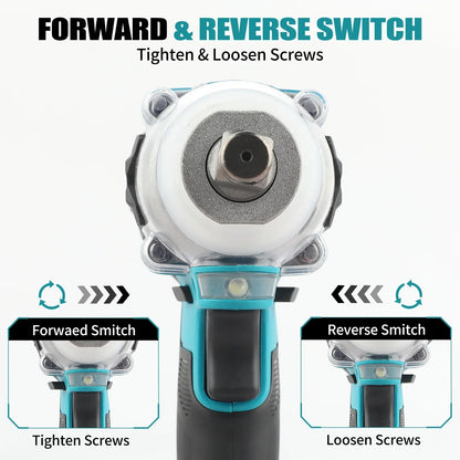 Makita DTW300 + DGA404 Combo: 18V, 580Nm Impact Wrench (3800RPM), 680W Angle Grinder