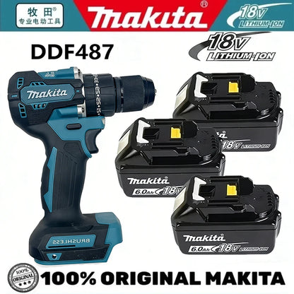 Makita DDF487 Brushless Lithium Electric Driver Electromechanical Drill Screwdriver Makita 18V Battery