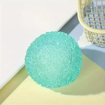 1Pc Squishy Multicolor Texture Ice Ball Squeeze Toy for Kids Soft Pinch Sensory Toys,Party Favors Gifts.