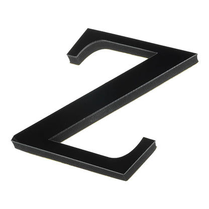 10cm 26 Letters 3D Mirror Acrylic Wall Art Sticker Black Self-Adhesive