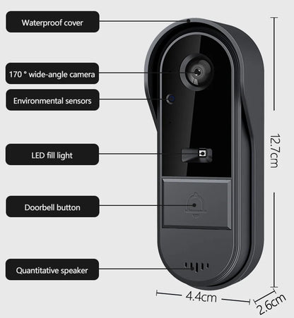 Tuya WiFi Wireless Video Doorbell Camera HD Video Intercom e Security Protection Night Vision