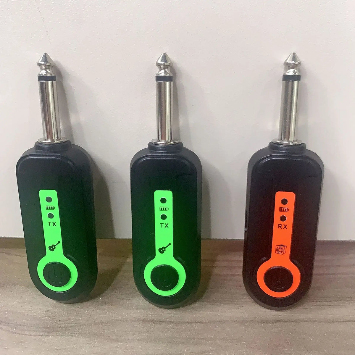 2.4G Wireless Guitar System - Rechargeable Guitar Transmitter & Receiver for Electric Guitar & Bass, Plug & Play, Low Latency