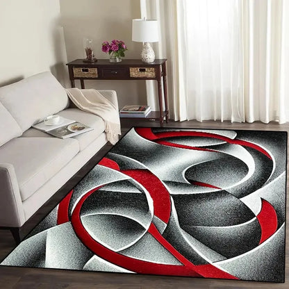 Nordic Area Rug, Abstract Non-Slip Washable Geometric Carpet,Living Room Bedroom Apartment Office Home