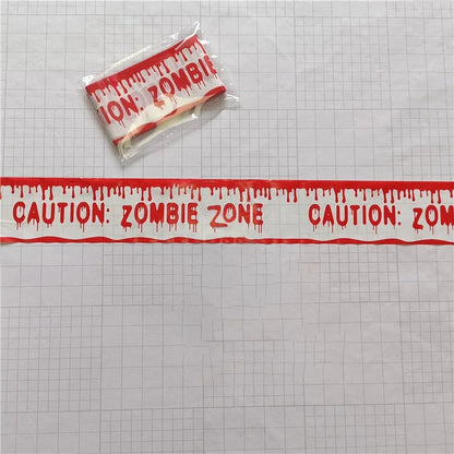 Halloween Party Decoration Warning Tape Scary Caution Tape Roll