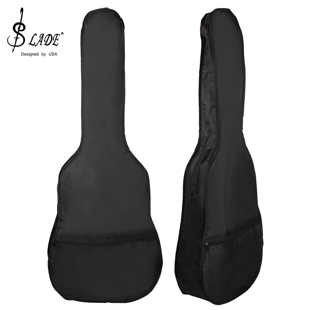 SLADE Portable 38/41 Inch Classical Acoustic Guitar Carry Bag Soft Case with Shoulder Strap Backpack