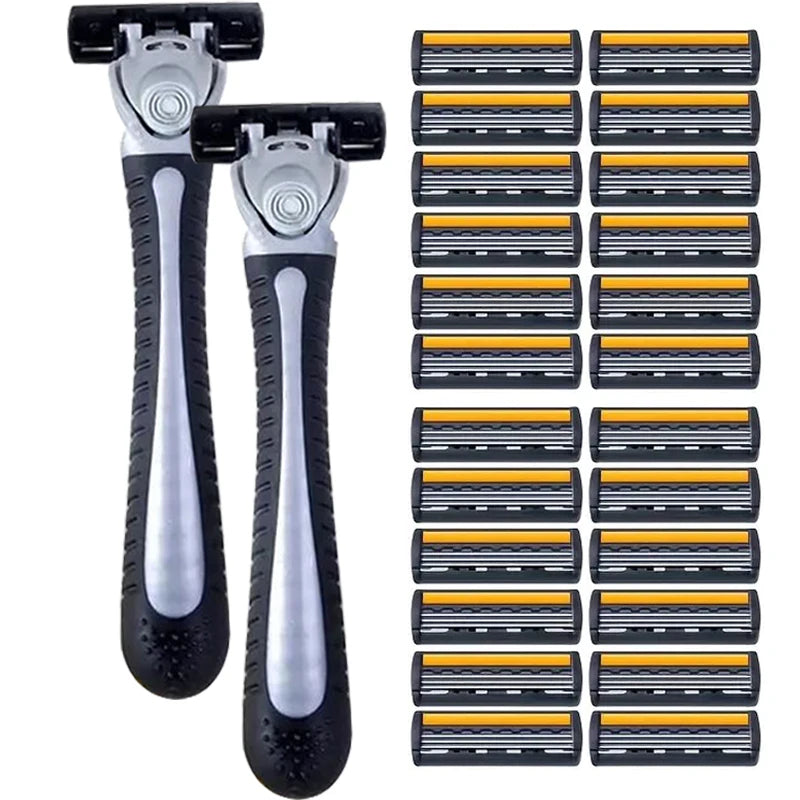 Premium Stainless Steel Safety Razor with Replaceable Blades - Smooth and Comfortable Shave for Men and Women