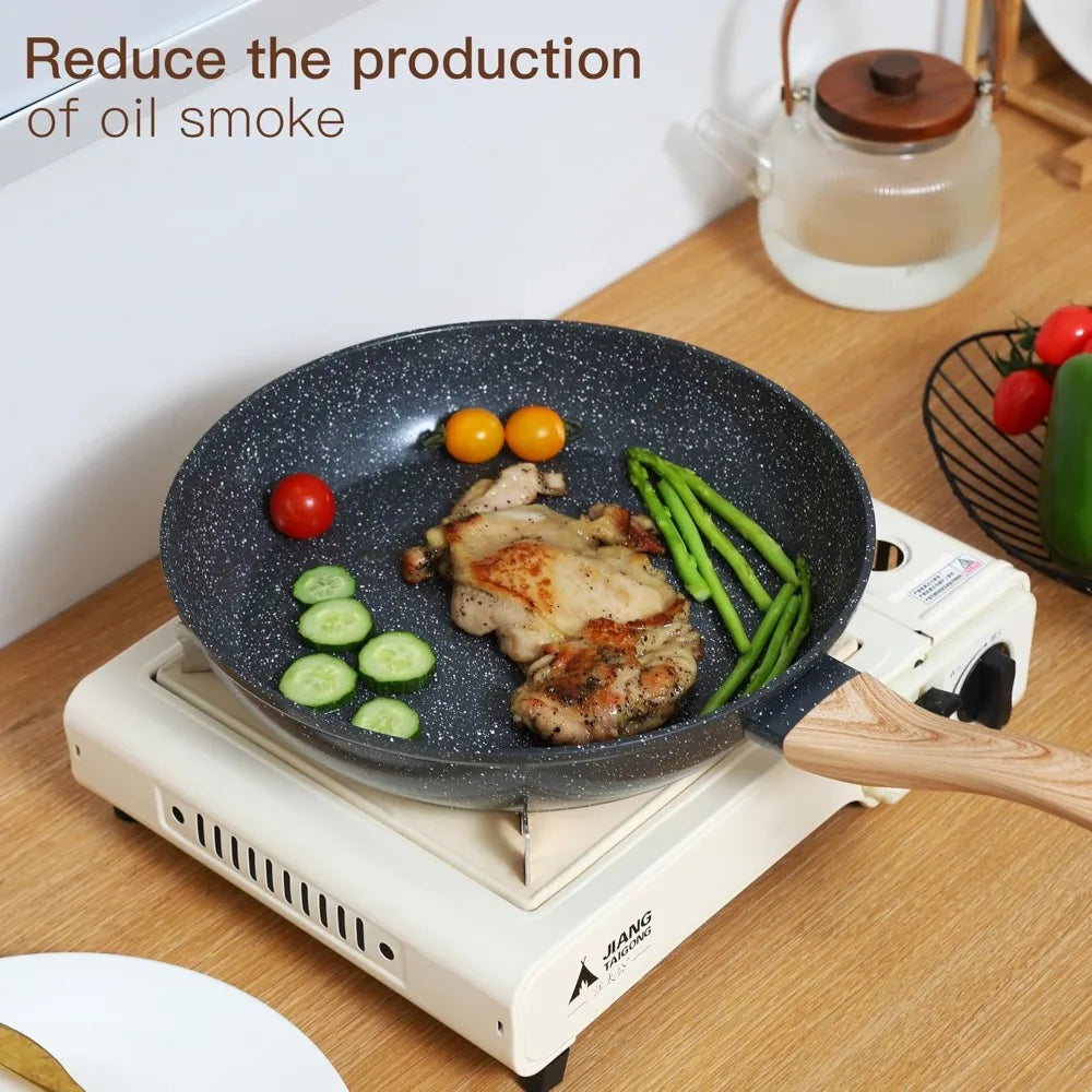 Ceramic Cookware Sets Non Stick 15 PCS Pots and Pans Set Kitchenware