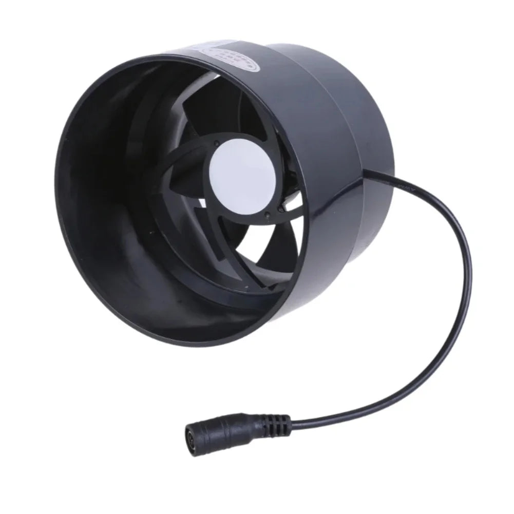 1pc Powerful Duct Fan 12V Ventilation Exhaust Fan 100mm-110mm Duct Extractor Fan For Bedrooms Bathrooms Kitchens Chicken Coops