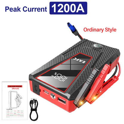 Car Jump Starter 2000A/1200A/600A Car Battery Starter Portable Power Bank Charger 12V