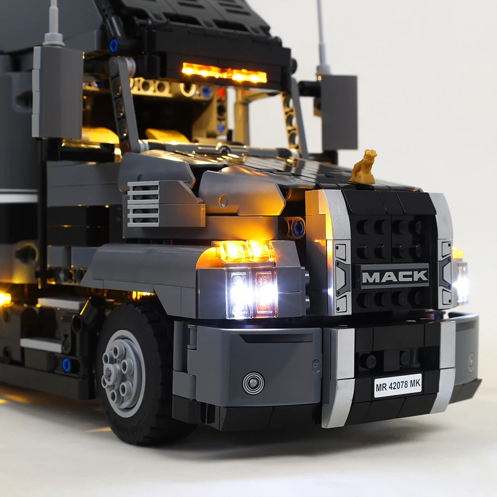 EASYLITE LED Light Kit For 42078 The Mack Anthem Big Truck Set Compatible With 20076 Not Included Building Blocks