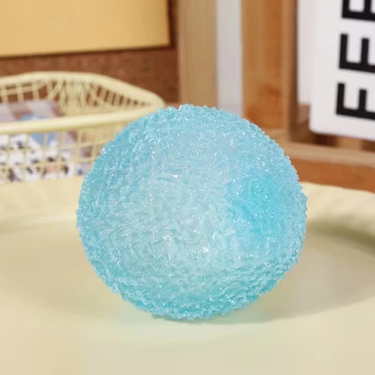 1Pc Squishy Multicolor Texture Ice Ball Squeeze Toy for Kids Soft Pinch Sensory Toys,Party Favors Gifts.