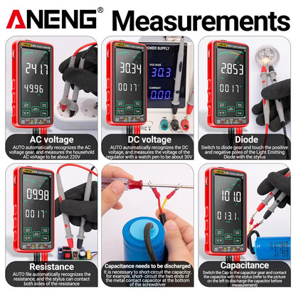 ANENG 683 Smart Multimeter Rechargeable High-end Touch 6000 Counts AC/DC Voltage Tester