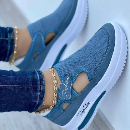 Red Sneakers Women Shoes Platform Sneaker Hollow Out Shoes