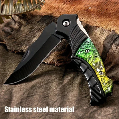2025 new high quality  Portable Outdoor Folding Pocket Knife - Sharp Survival Knife for Camping, Hiking